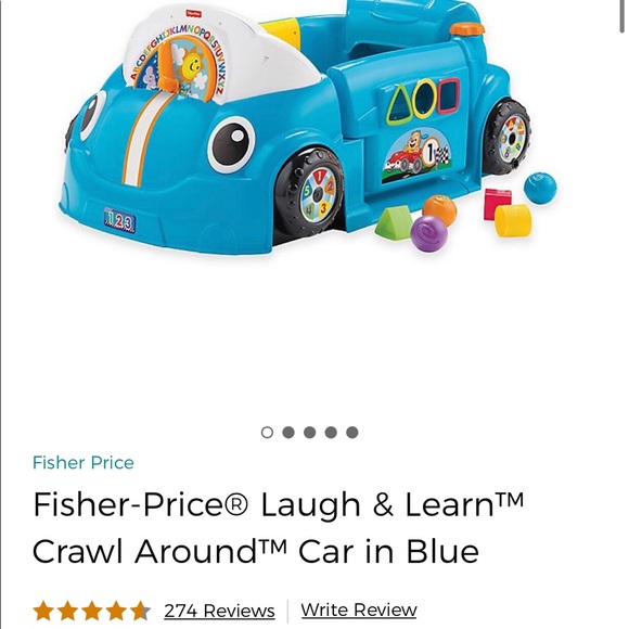 fisher price laugh and crawl around car